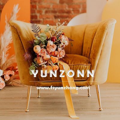 Cadeira Lounge de Veludo e Sofá para Eventos de Hotel, Casamento Real Europeu