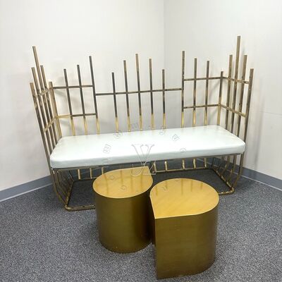 Bom preço Luxo Royal Rainha Trono Cadeira para noiva e noivo Cadeira de jantar de casamento de aço inoxidável moderno on-line