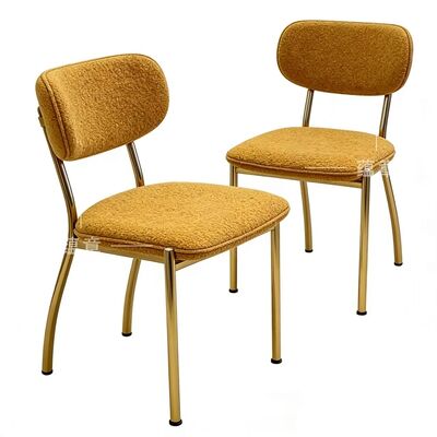 Bom preço Cadeiras de Noiva em Aço Inoxidável Cadeira de Casamento Veludo Cadeiras de Jantar Luxuosas Modernas para Eventos on-line