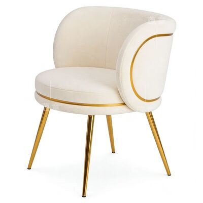 Bom preço Cadeira de lazer dourada empilhável para casamento de luxo moderno com desconto em aço inoxidável on-line