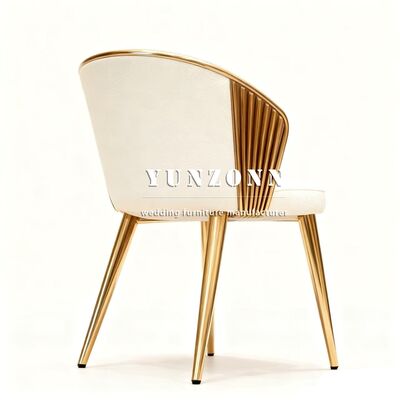 Bom preço Atacado de Fábrica Cadeiras de Metal de Aço Inoxidável Duráveis de Luxo para Recepções de Casamento e Eventos on-line