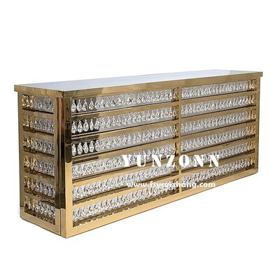 Bom preço Mobiliário de barras de aço inoxidável comercial Design de cristal Contadores de barras comerciais para festas rentáveis on-line