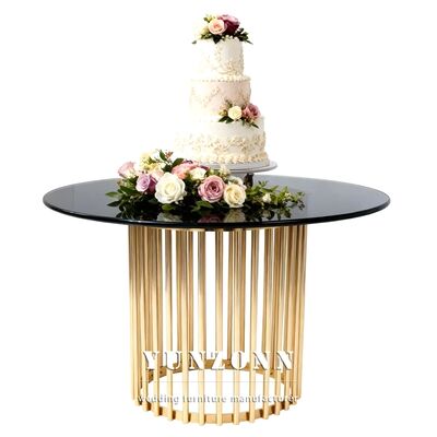 Bom preço Mesa Redonda para Bolo de Casamento com Novo Design de Mobiliário para Festas on-line