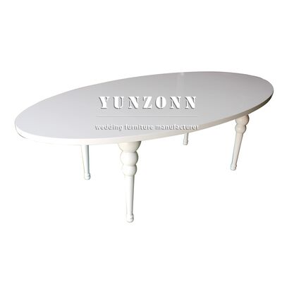 Bom preço Comércio por grosso Preço da fábrica Mdf Mesa Perna de aço inoxidável Hotel Mobiliário de festa Mesa de decoração de casamento on-line