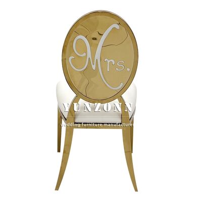 Bom preço Mobiliário de Salão de Hotel Sr. e Sra. Cadeira de Casamento em Veludo Branco Amor de Casal on-line