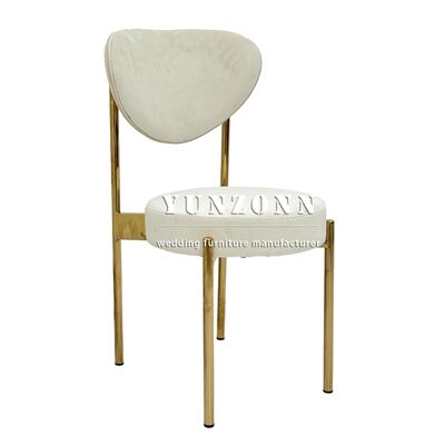Bom preço Fabricantes Mobiliário de casamento por grosso Vendas de ouro Aço inoxidável Cadeiras de metal de luxo para eventos on-line