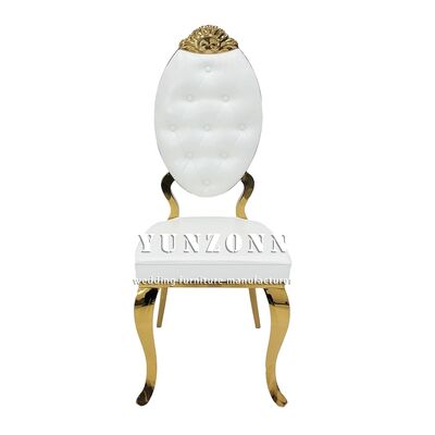 Bom preço American Popular Wholesale Modern Metal Hotel Banquete Party Cadeira de aço inoxidável para evento de casamento on-line