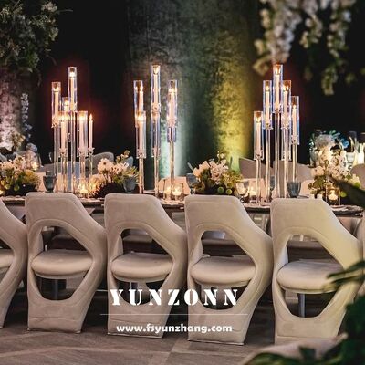 Bom preço Luxo Leve de aço inoxidável de apoio de costas cadeiras de jantar para casa e restaurante de alta qualidade sob medida projetado para casamento e uso em hotéis on-line