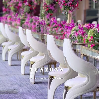 Bom preço Cadeira de Jantar de Aço Inoxidável com Design Criativo Moderno e Tecido para Uso em Hotéis, Casamentos, Restaurantes e Áreas Externas on-line