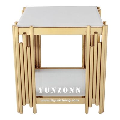 Bom preço Contemporâneo Moderno Nordic Quadrado Mesa de café Simples Sala de estar Final Sala de jantar lateral Mobiliário com Material Metal de Estrutura de Aço on-line