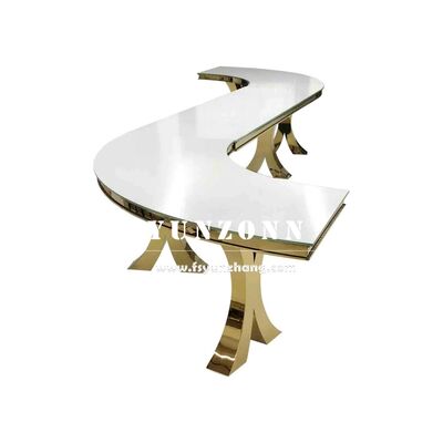 Bom preço Mesa de Jantar Redonda Personalizada de 340cm Design de Luxo Moderno em Aço para Casamentos Móveis de Sala de Jantar de Diferentes Formatos on-line