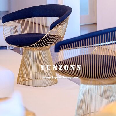 Bom preço Cadeiras de Lounge de Lazer em Ferro para Hotéis e Restaurantes - Poltronas Modernas Acolchoadas com Botões on-line