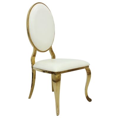 Cadeiras de Hotel Nordic Royal Luxo Cadeira Redonda para Casamentos e Eventos com Encosto Alto Elegante para Locais de Alto Padrão