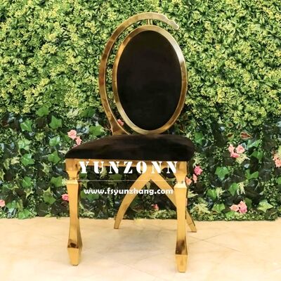 Bom preço Cadeira de jantar de metal de design moderno Material de aço Mobiliário doméstico para sala de jantar e hotéis para casamentos e salas on-line