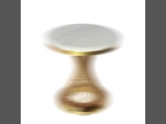 Base de aço do tubo de Rich Round Dining Table With para 6-8 pessoas