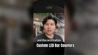Contadores de barras LED personalizados Rose Design